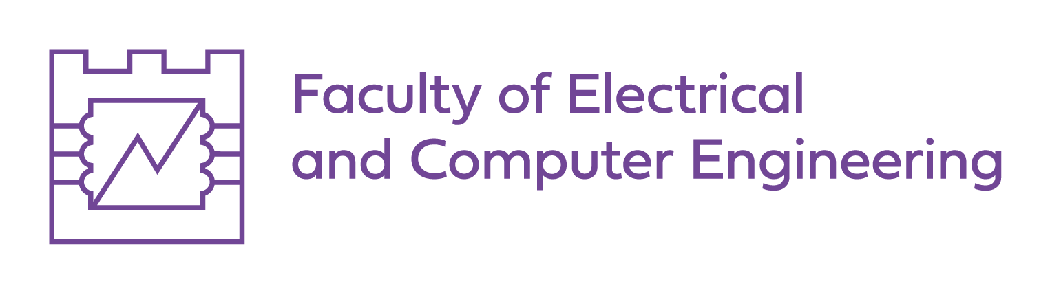 asymetryczne logo Wydziału Inżynierii Elektrycznej i Komputerowej do stosowania wraz z logo Politechniki Krakowskiej